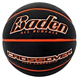 Baden Crossover Flex Composite Basketball, Black/Orange, 27.5 inch