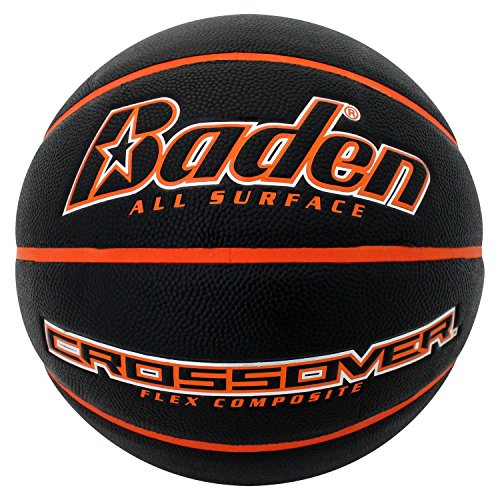 Baden Crossover Flex Composite Basketball, Black/Orange,...