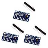 HiLetgo 3pcs ADS1115 16 Bit 16 Byte 4 Channel I2C IIC Analog-to-Digital ADC PGA Converter with Programmable Gain Amplifier High Precision ADC Converter Development Board for Arduino Raspberry Pi