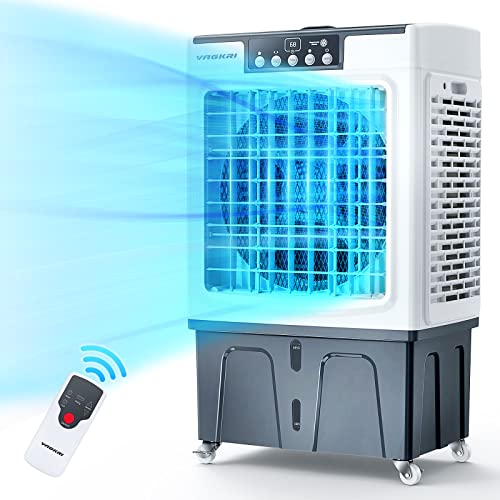 Evaporative Cooler, VAGKRI 2100CFM Air Cooler,...