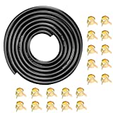 CocoMocart 9.85-Foot Length Stretchy 1/4 Inch ID Fuel Line+20pcs 2/5' ID Hose Clamps for Kawasaki Kohler Briggs & Stratton Small Engines