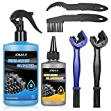 IDMAX Bike Chain Cleaner Lube Set, Bicycle Degreaser & Lubricant with Chain Scrubber Cleaning Brush Tool Bike Cleaning Kit for Cycling Bike Lube-100ml,Degreaser-300ml
