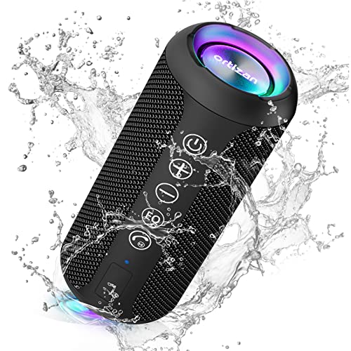 Ortizan Portable Bluetooth Speaker, IPX7 Waterproof Wireless...