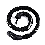 Sportneer Bicycle Chain Lock, 5-Digit Resettable Combination Anti-Theft Bike Locks