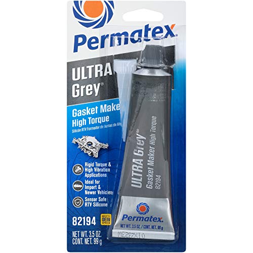 Permatex 82194 Ultra Grey Rigid High-Torque RTV Silicone...