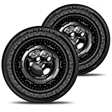 HWSTAR New 1000% Bright Anti-glare 7 Inch Led Headlights Round Compatible with Jeep Wrangler JK JKU TJ LJ Chevy Ford GMC etc w/Starry DRL Start-up Gradient Halo Turn Signal H6024 DOT Hi/Lo Sealed Beam