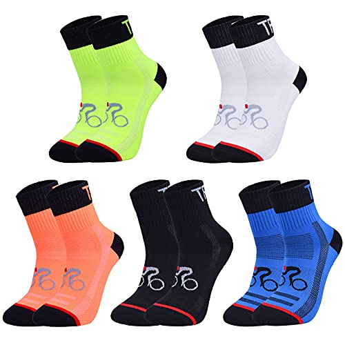 10Pack Sports Cycling Socks Colorful Anti Smell Ankle...