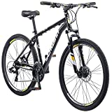 Schwinn GTX Elite Comfort Adult Hybrid Bike, Dual Sport Bicycle, 18-Inch Aluminum Frame, Black/Yellow