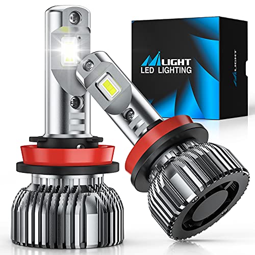 Nilight H11/H9/H8 LED Headlight Bulbs, H11 Low Beam...