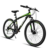 26 inch Mountain Bikes, 21 Speed Mountain Bicycles, Hybrid Bike for Mens Womens, Adult Bikes with Disc Brake