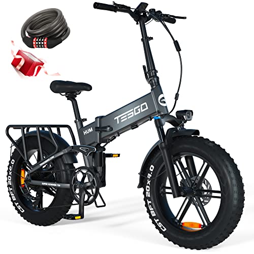 Folding Electric Bike for Adult, TESGO 1000W Electric...