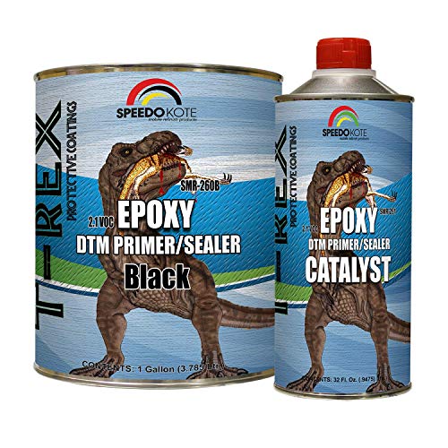 Epoxy Fast Dry 2.1 low voc DTM Primer & Sealer Black Gallon...