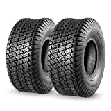 MaxAuto 2 Pcs 15x6.00-6 Front Lawn Mower Tire for Garden Tractor Riding Mover, 4PR
