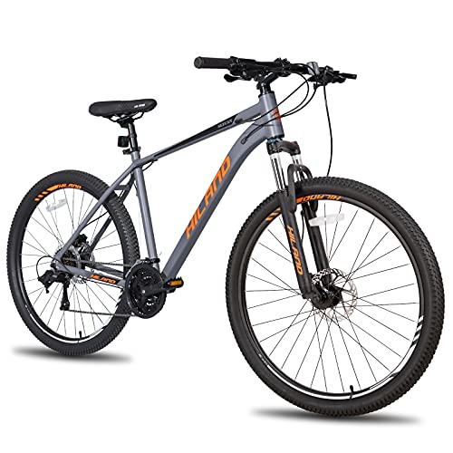 Hiland Mountain Bike 27 Speeds, Lock-Out Suspension Fork,...