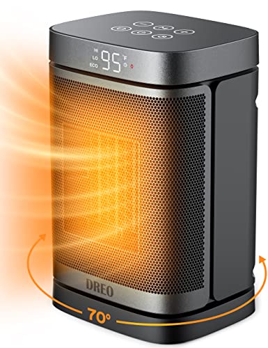 Dreo Space Heater – 70°Oscillating Portable Heater with...