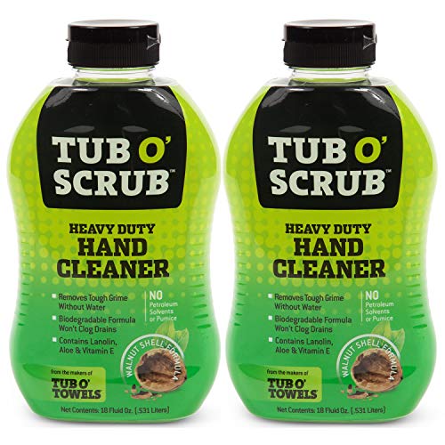 Tub O' Scrub TS18-2 Heavy Duty Pumice-Free Hand Cleaner,...