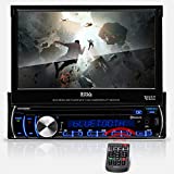 BOSS Audio Systems BV9986BI Car DVD Player - Single Din, 7 Inch Digital LCD, Bluetooth Audio and Hands-Free Calling, DVD, CD, MP3, USB, SD Aux-in, AM/FM Radio Receiver, Multi-Color Illumination