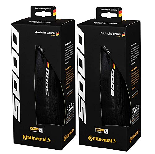 Continental Grand Prix 5000 700 X 25 Black-BW + Black Chili...