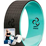 Yoga Wheel with eBook & Yoga Strap - Comfortable & Durable Yoga Balance Accessory | Increase Flexibility | Ideal Home Yoga Kit I Improve Posture