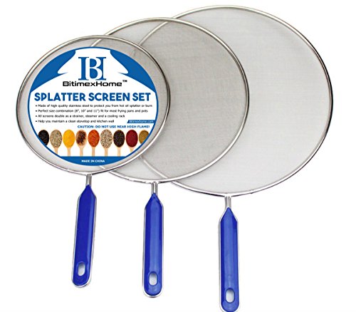 Grease Splatter Screen For Frying Pan Cooking - Stainless...