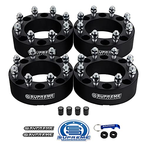 Supreme Suspensions - Set of 4 Black 1.5-inch Wheel Spacers...