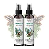 Natural Cedar Oil Spray (2PK) – 4oz Cedar Spray made with Cedarwood Essential Oil – Sprays in Closets, Cedarwood, Rooms – Use in Closets, Clothes, Cedar Wood Planks – USA Made