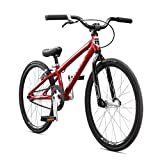 Mongoose Title Mini BMX Race Bike, 20-inch Wheels, Beginner Riders, Lightweight Tectonic T1 Aluminum Frame and Internal Cable Routing, Red