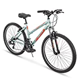 Huffy Hardtail Mountain Trail Bike 24 inch, 26 inch, 27.5 inch, 26 inch wheels/15 inch frame, Gloss Metallic Mint