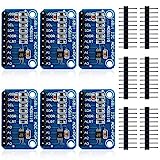 6 Pieces ADS1115 Analog-to-Digital Converter 16 Bit ADC 4 Channel Module Converter with Programmable Gain Amplifier ADC Converter Development Compatible with Arduino Raspberry Pi