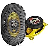 Car Three-Way Speaker System - Pro 4 x 6 Inch 180W 4 Ohm Mid Tweeter Component Audio Sound Speakers For Car Stereo w/ 30 Oz Magnet Structure, 2” Mount Depth Fits Standard OEM - Pyle PLG46.3 (Pair)