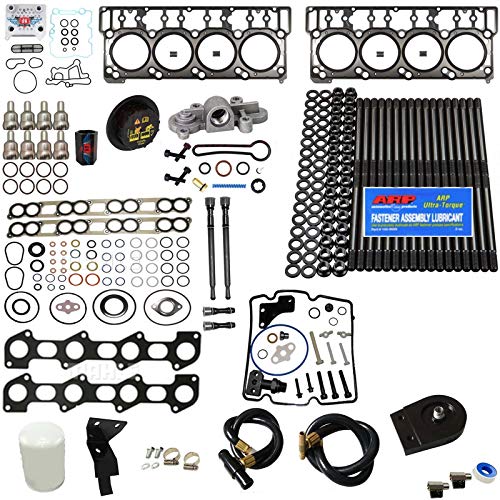 6.0L Revive Kit w/ARP Studs Head Gaskets Oil Cooler Stand...