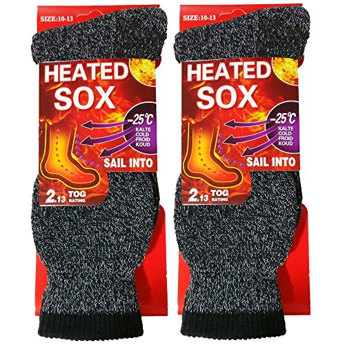 USBingoshop 2 Pairs Men's Heat Thick Insulated Wool Winter...